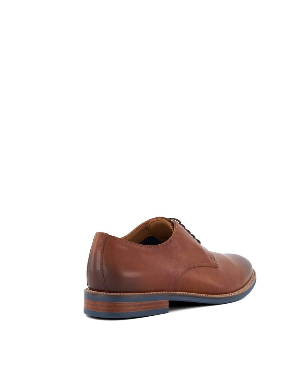 Dune Brown 'Stanley' Leather Lace Up Shoes for men