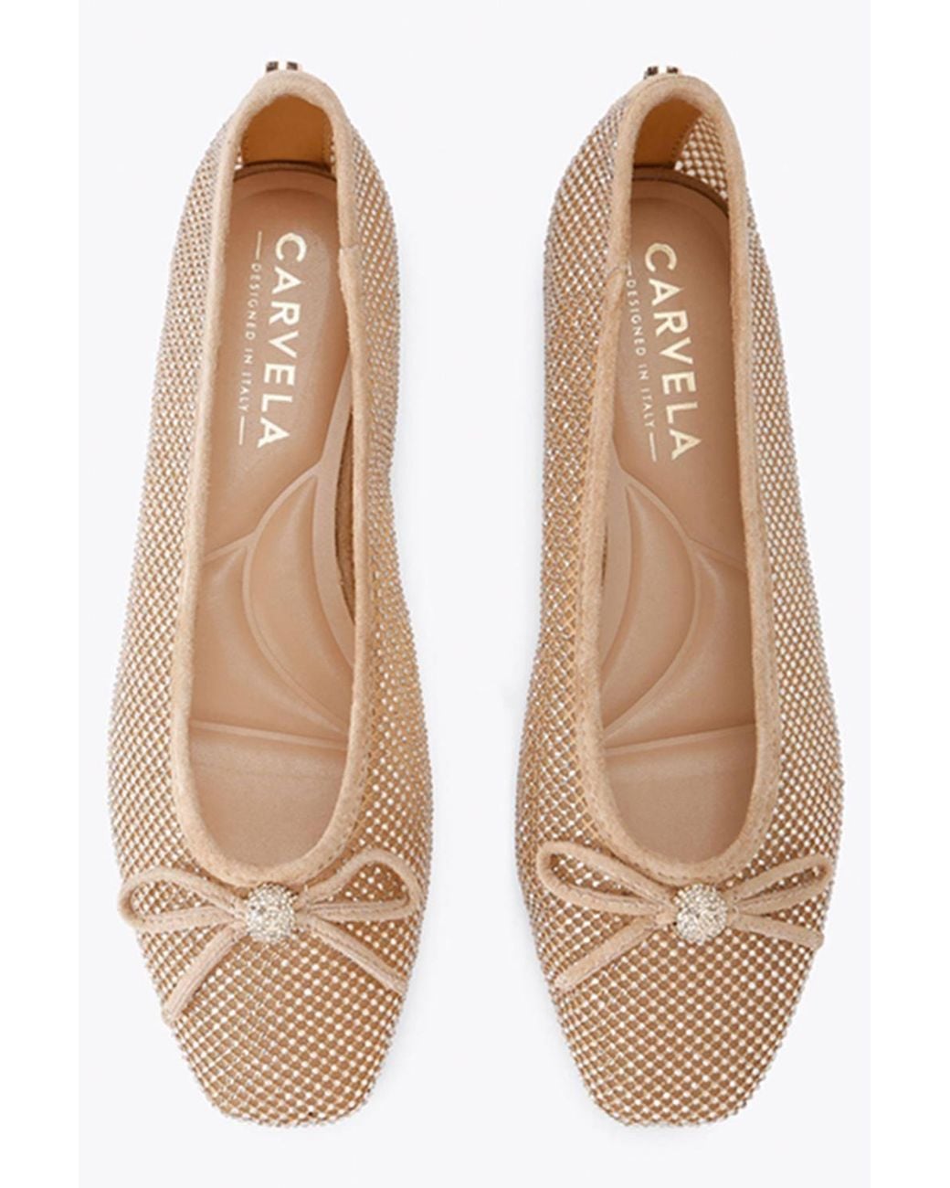 Carvela Kurt Geiger Natural 'Emilia Flat' Flats