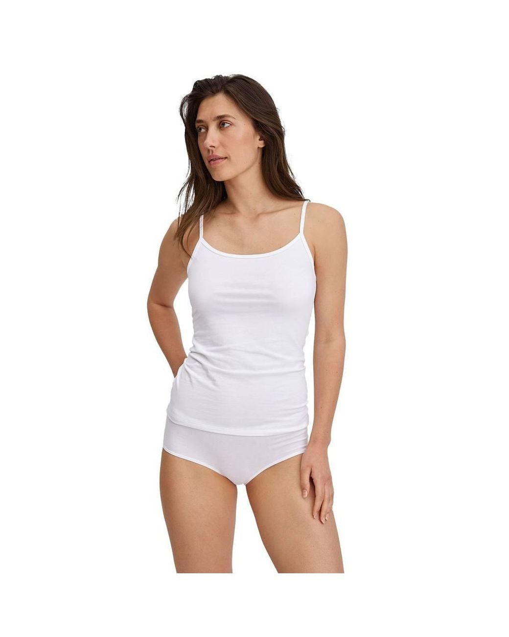 Calida White Slip Pack Of 1