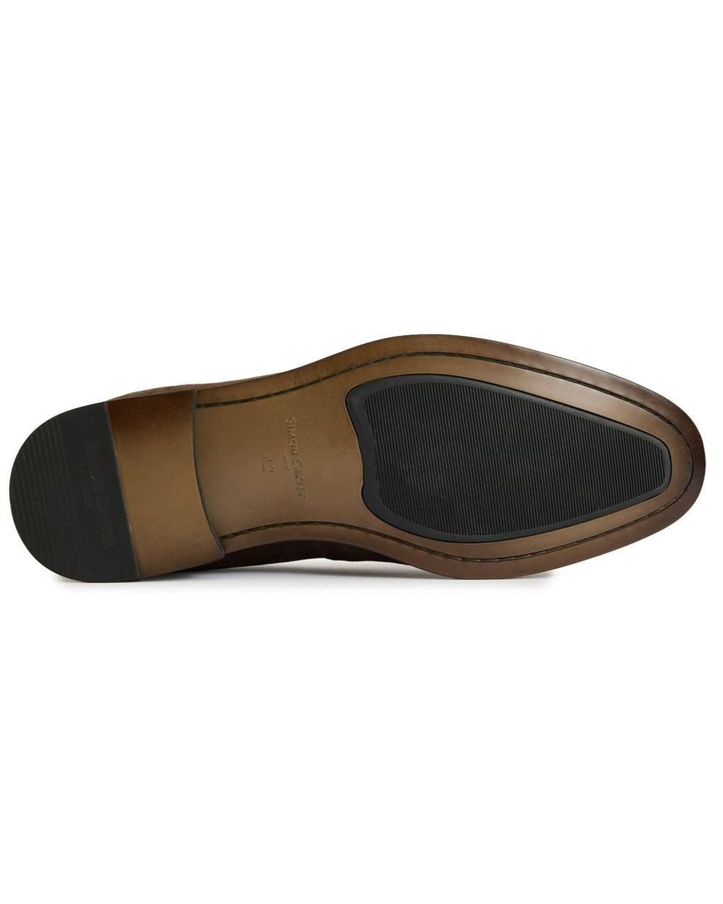 Simon Carter Brown Fes Loafer Shoes for men