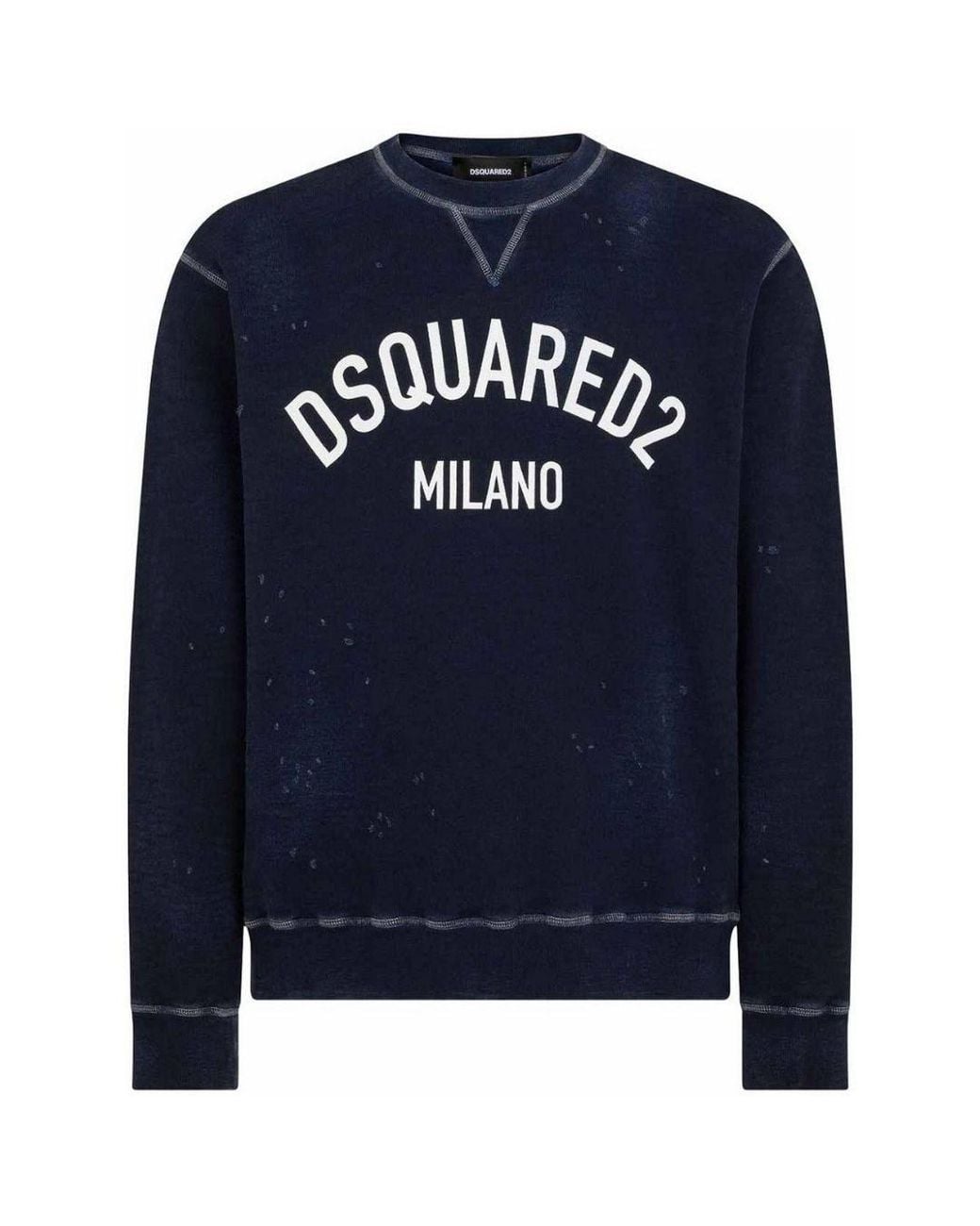 DSquared² Blue Milano Logo Cool Fit Sweatshirt for men