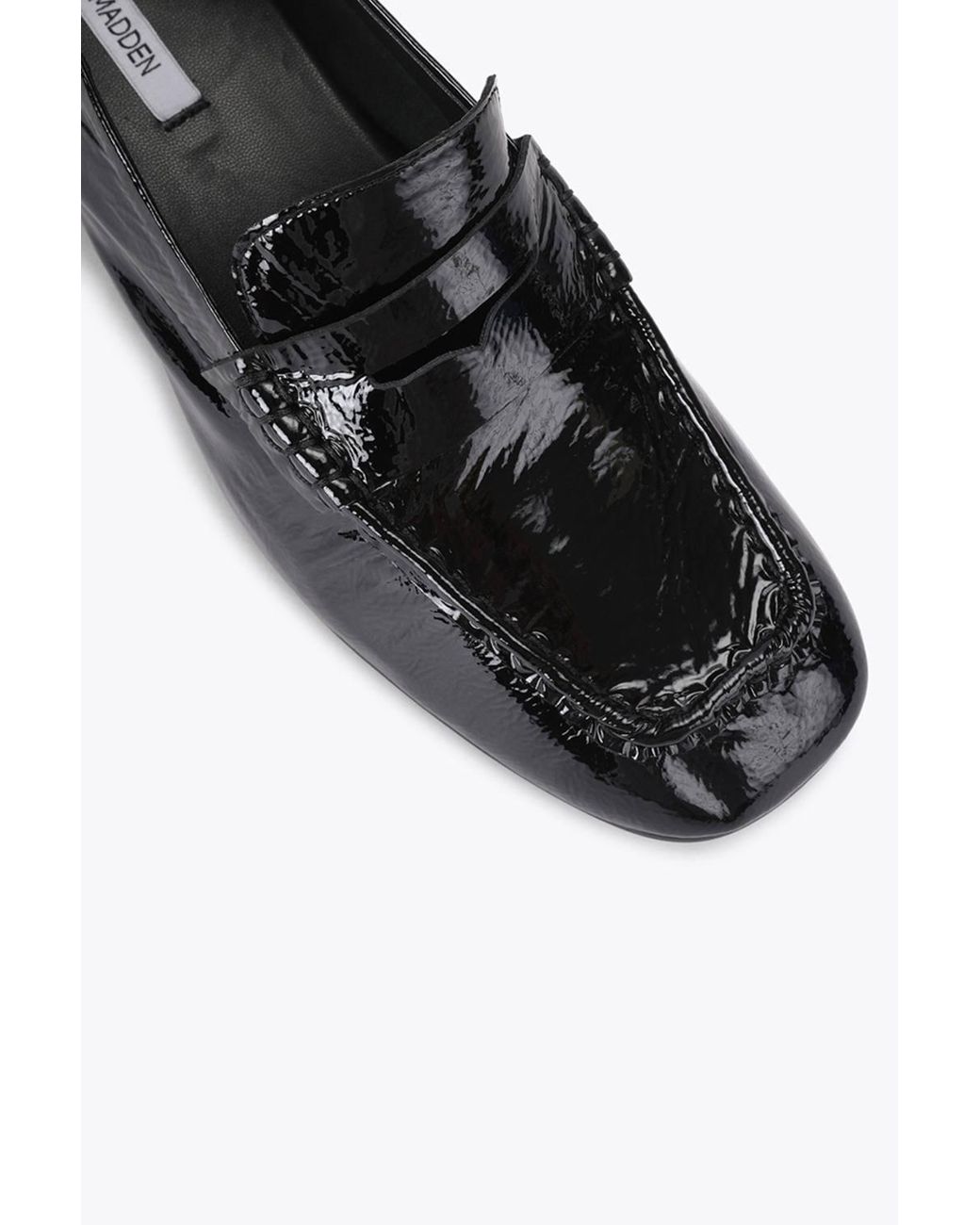 Steve Madden Black 'Estee Leather' Leather Flats