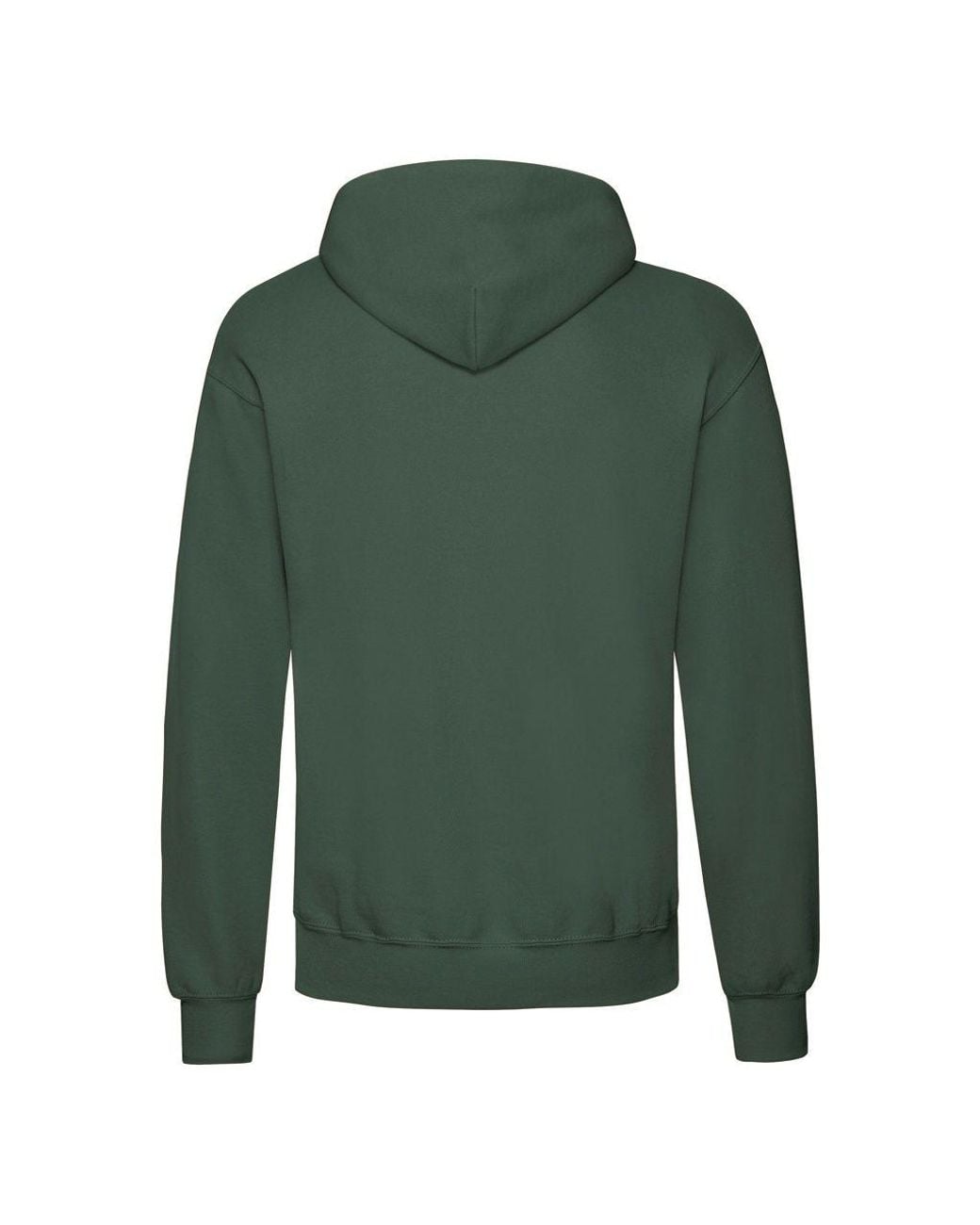 Fruit Of The Loom Green Classic Hooded Sweatshirt for men