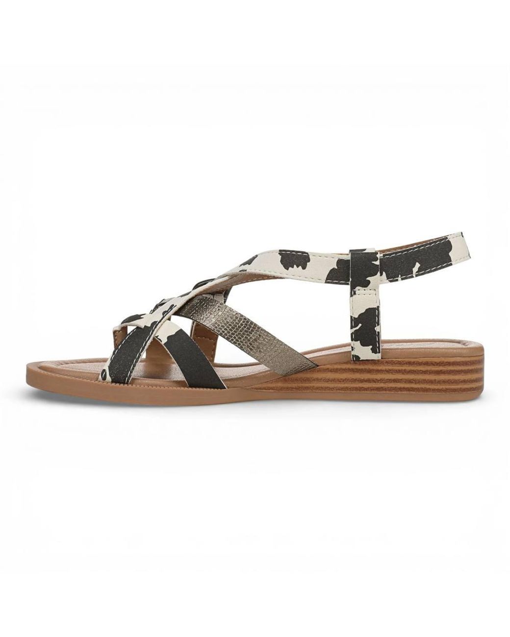 TruClothing Brown Micro Wedge Strappy Sandals