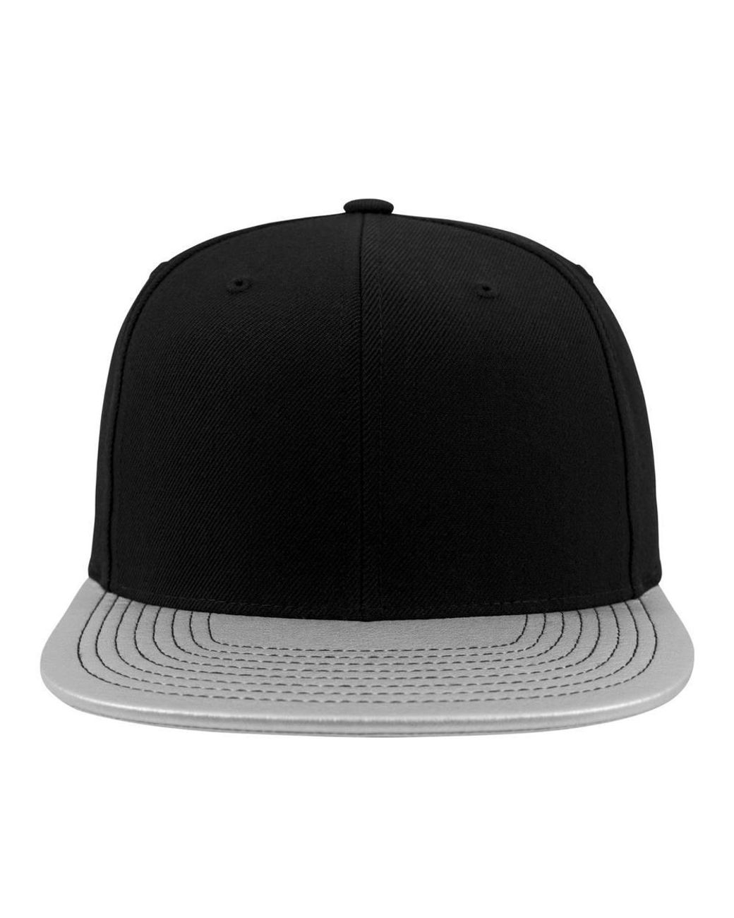 Flexfit Black Metallic Visor Snapback Cap Pack Of 2