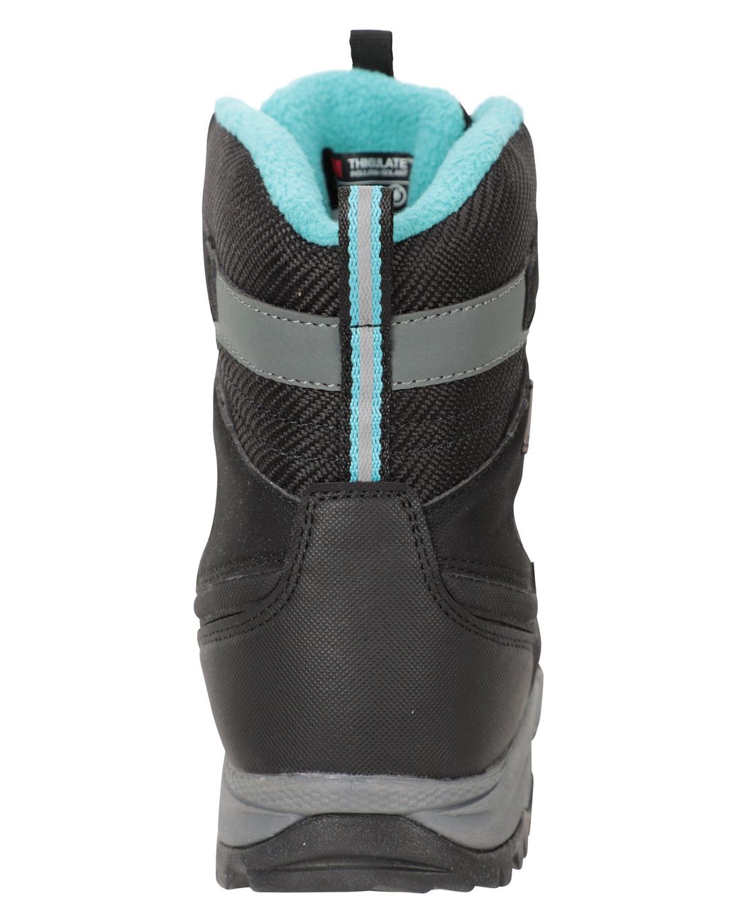 Mountain Warehouse Black 'Piste Basher' Waterproof Non Slip Grip Warm Lace Up Winter Snow Boots