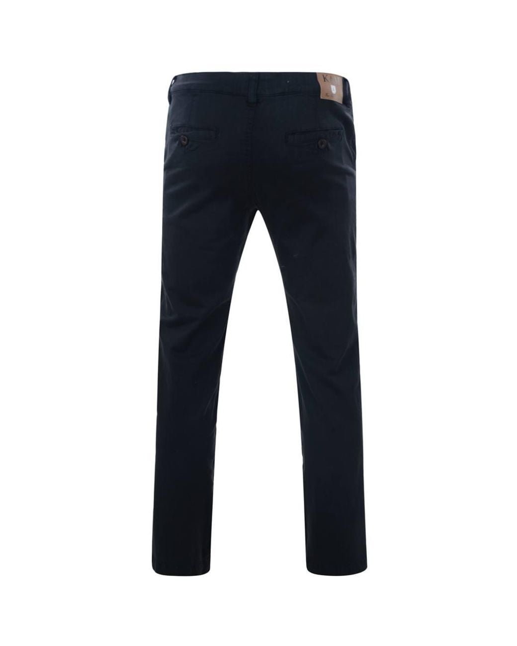 KAM Jeanswear Blue Regular Fit Stretch Modern Chino Trousers For for men