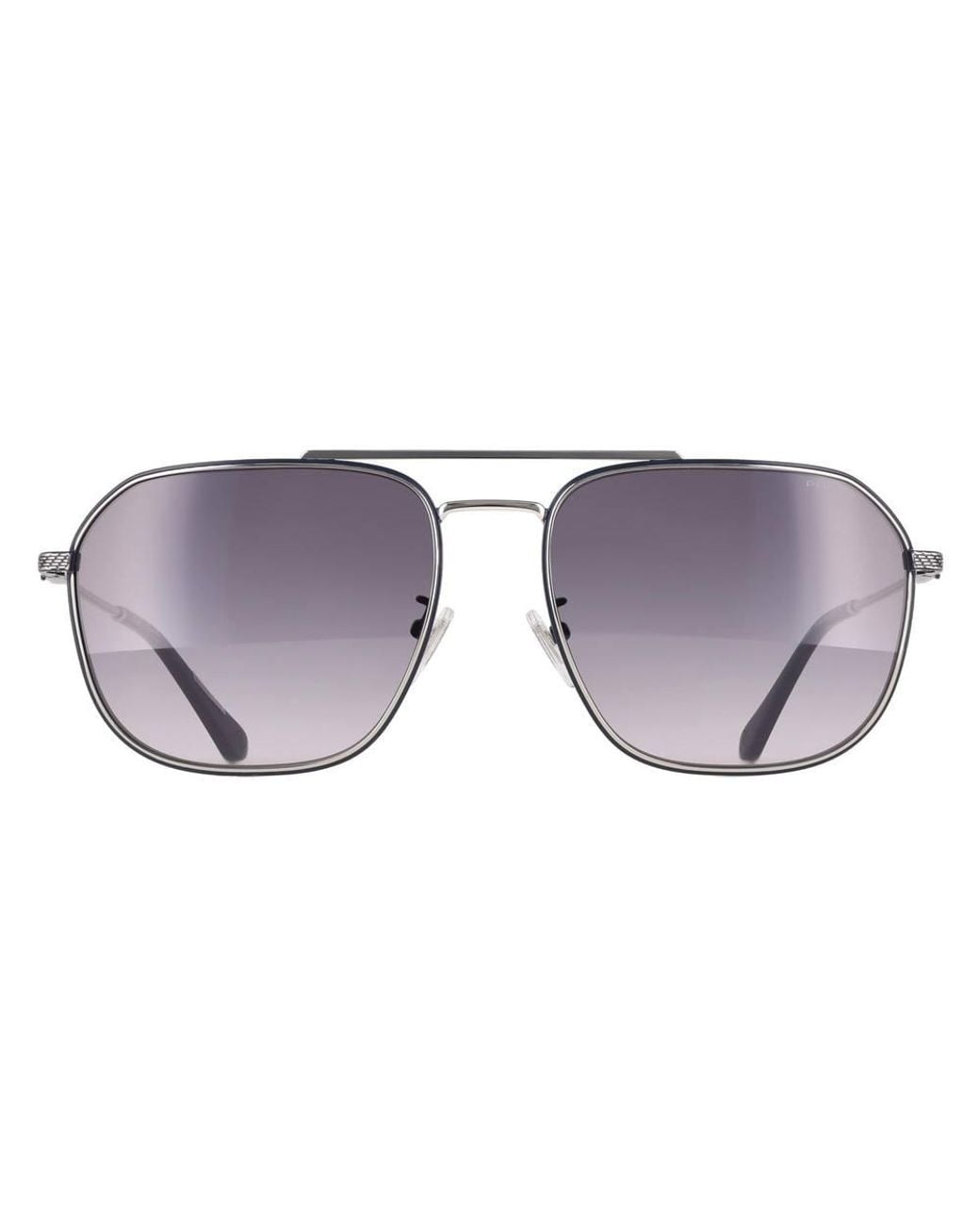 Police Gray Aviator Shiny Palladium Smoke Gradient Splf64 Octane 1 for men