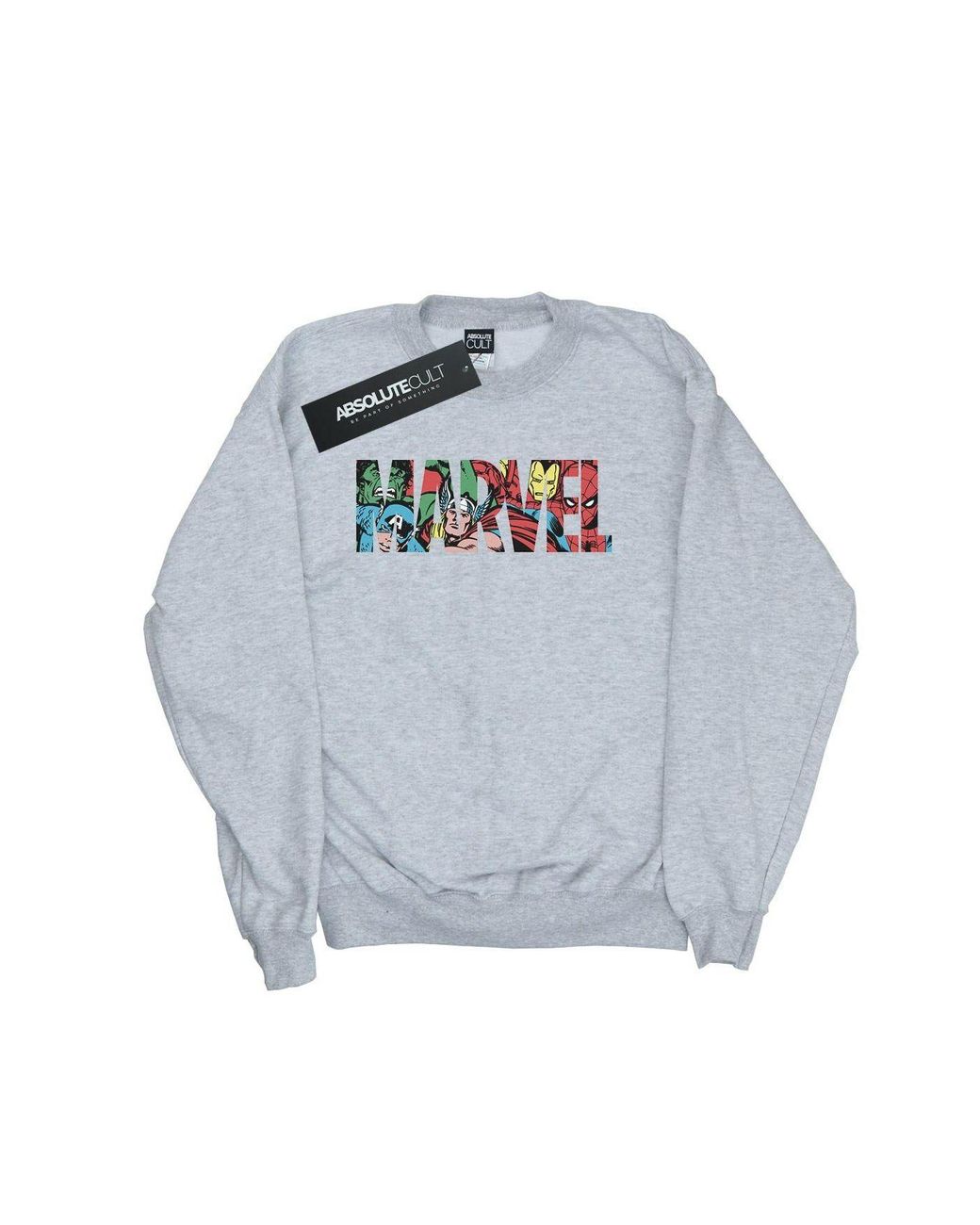 Marvel Comics Blue Infill Logo Sweatshirt for men