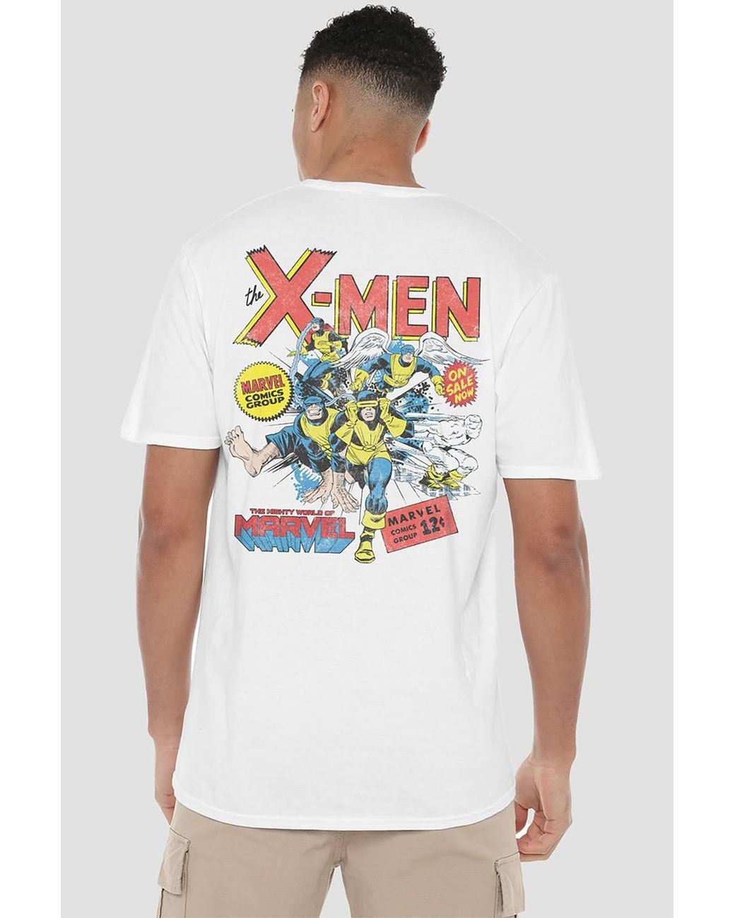 Marvel White Xmen Retro Team On Sale Now Back T-Shirt