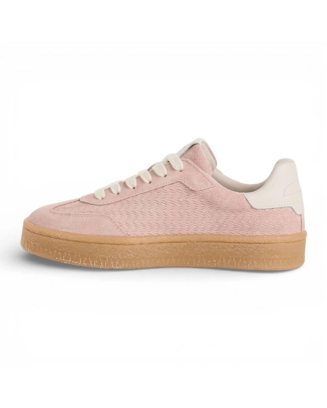 TruClothing Pink Leather Stripes Trainers Sneaker Shoes