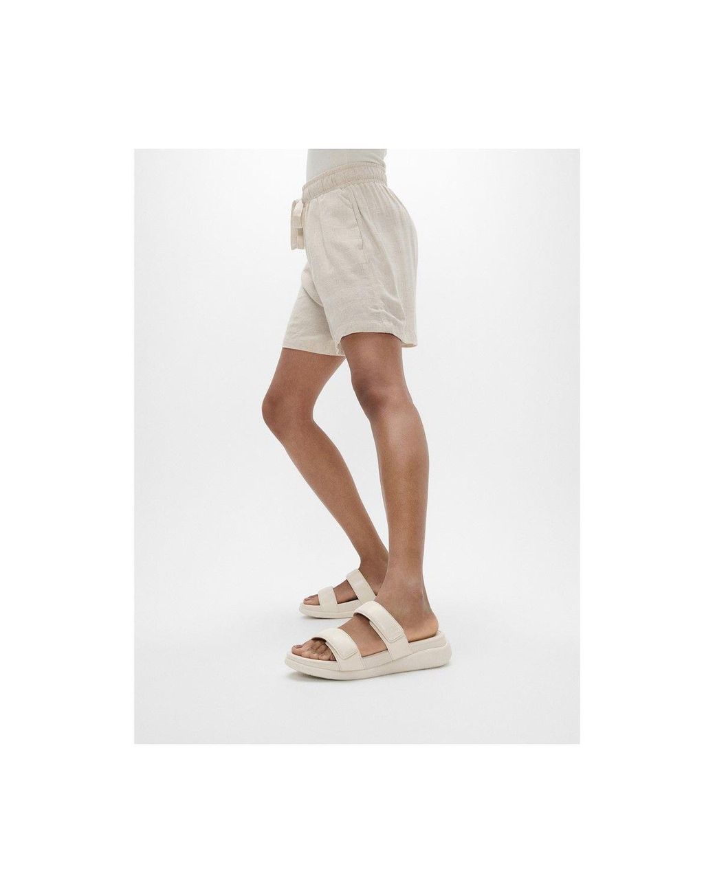 Fitflop White F-Mode Go Sandals