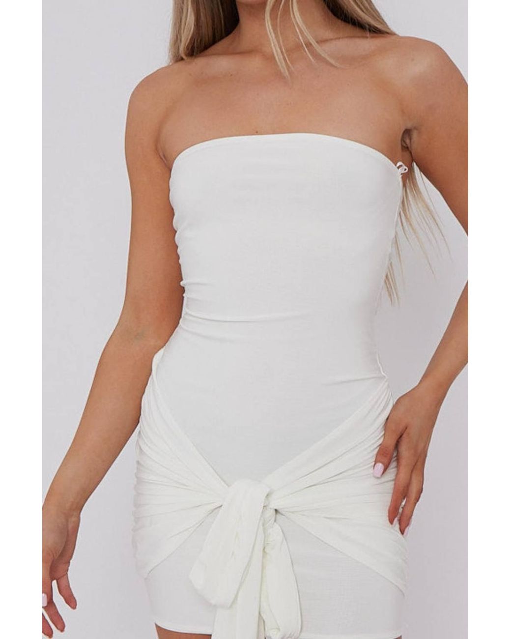 Stylewise White Knot Detail Bandeau