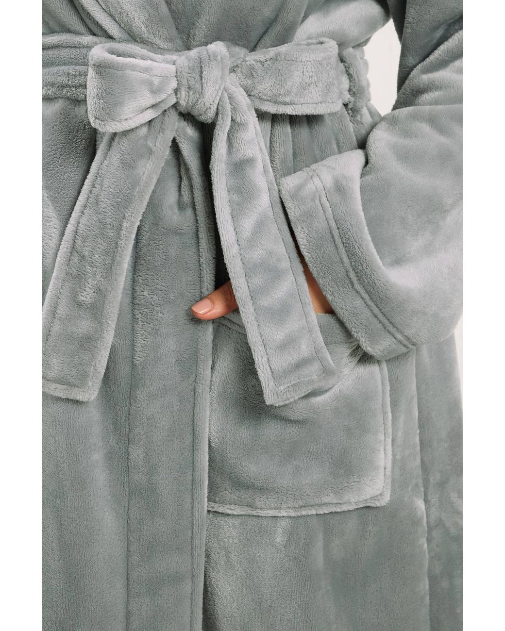 Yours Gray Luxe Dressing Gown