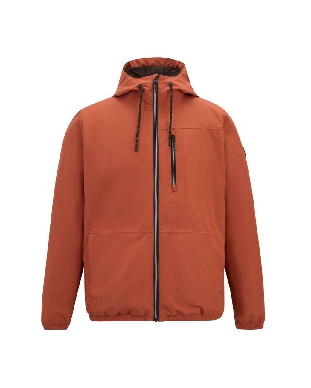 Regatta Brown Shorebay Marl Lightweight Hooded Waterproof Jacket for men