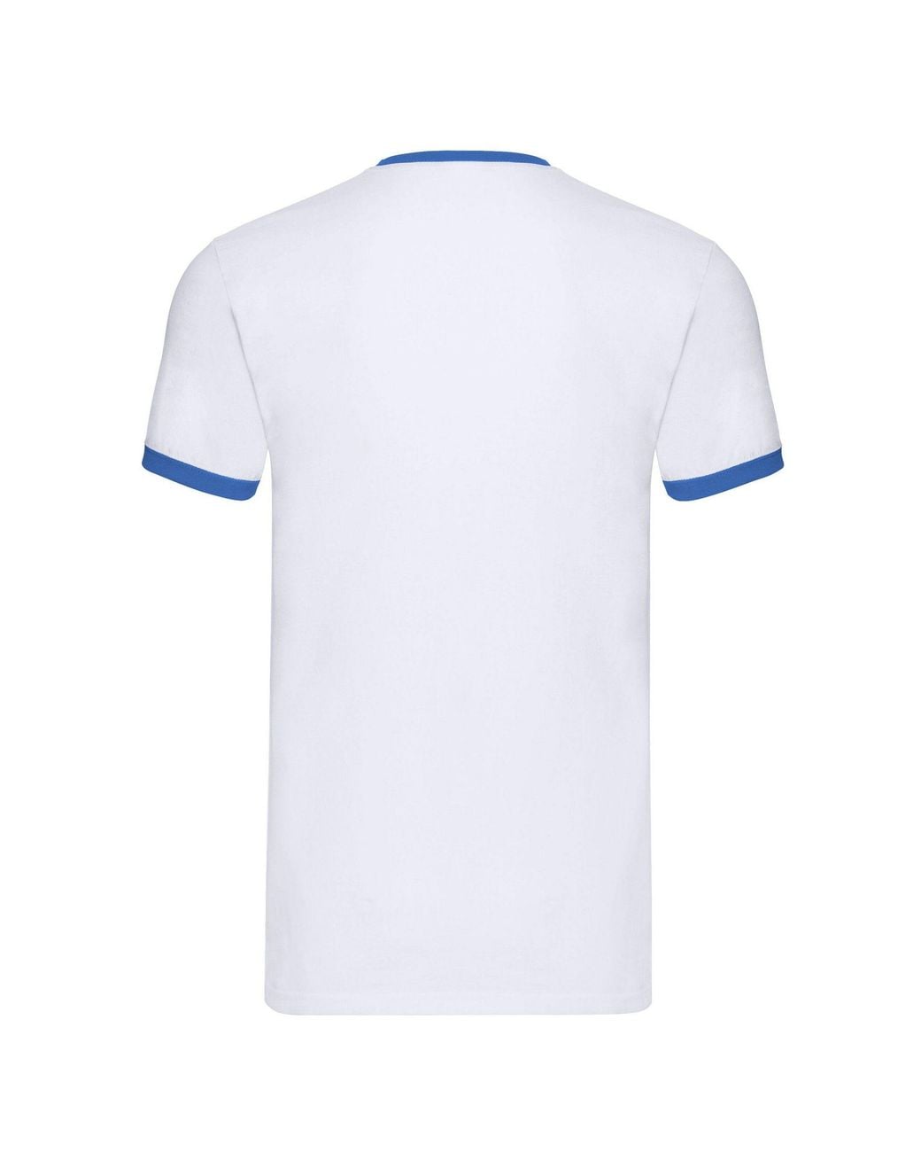 Fruit Of The Loom White Contrast Ringer T-Shirt for men