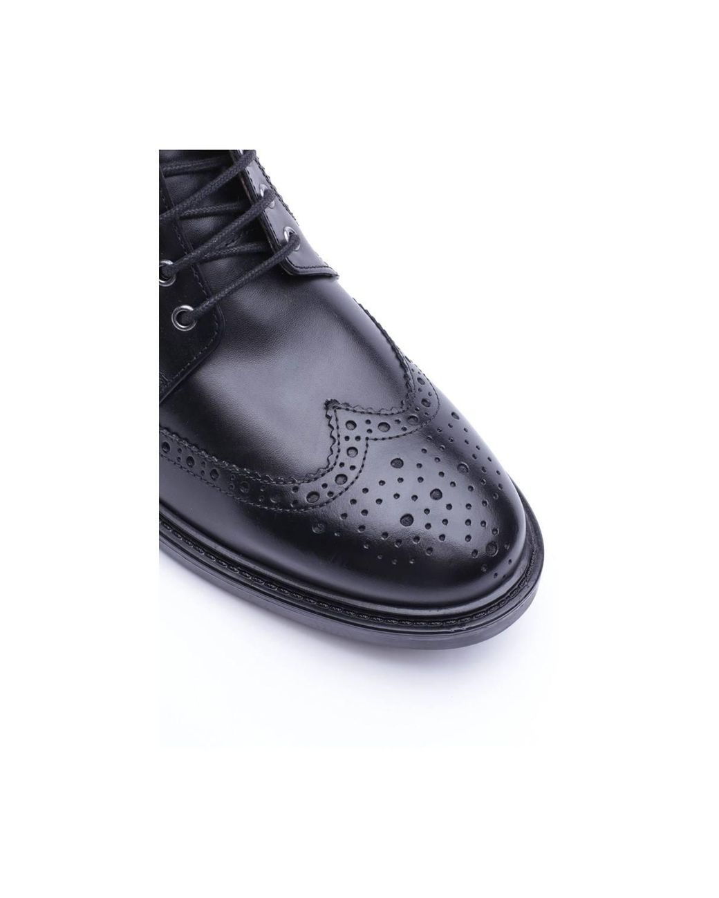 Base London Black Foster Toe Cap Boot for men