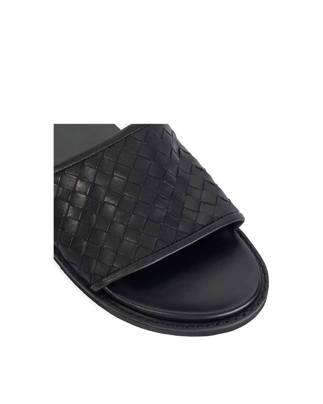 Dune White 'Ivar' Leather Sandals for men