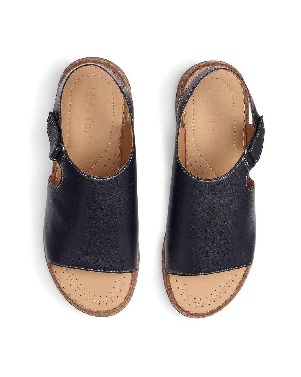 Hotter Blue Wide Fit 'Mena' Sandals