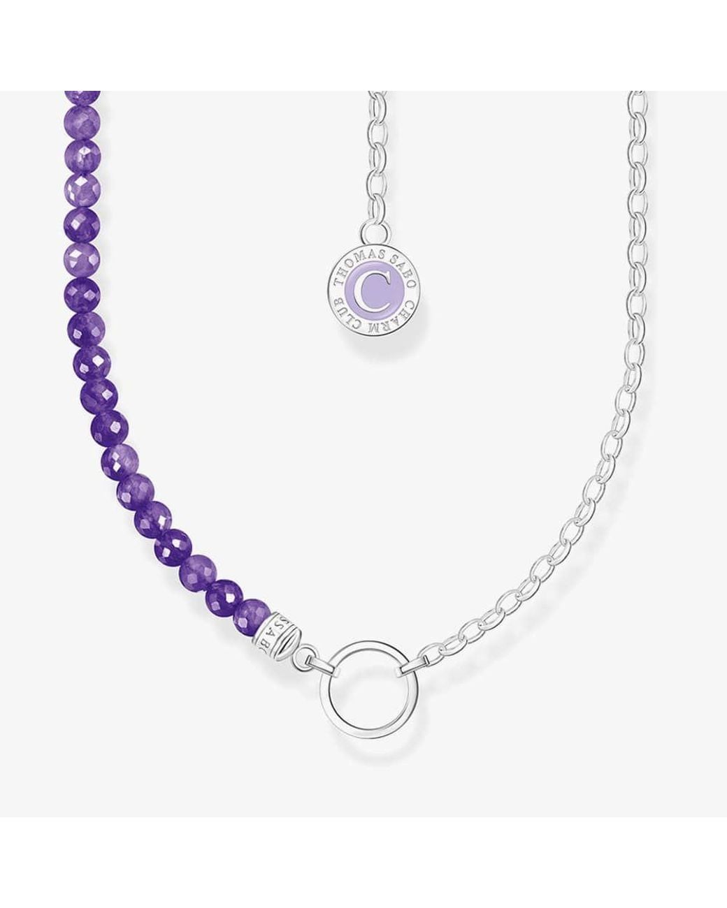 Thomas Sabo Metallic Member Charm Bead Necklace Ke2190-007-13-L45V