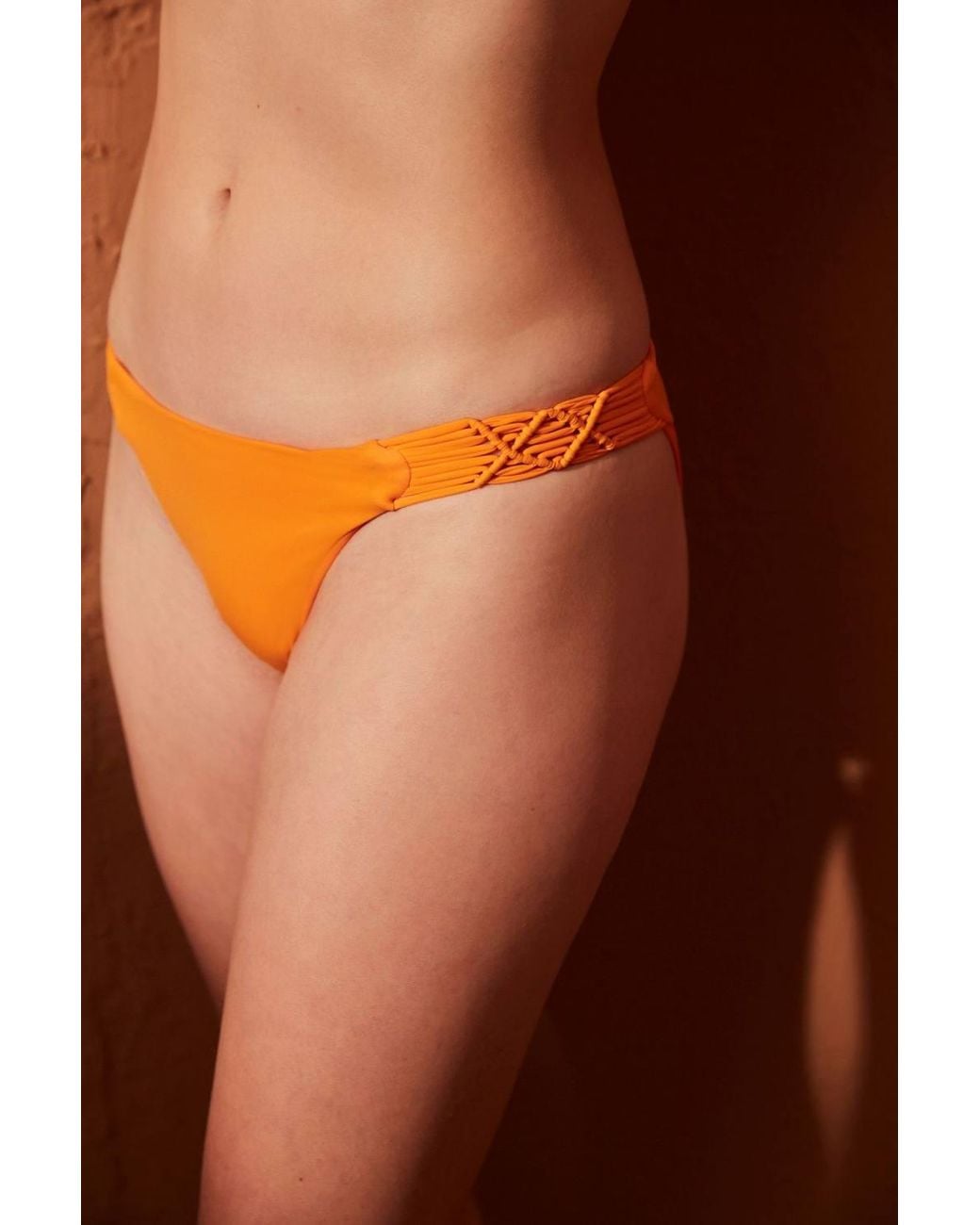 Penti Brown Basic Macrame Bikini Bottom