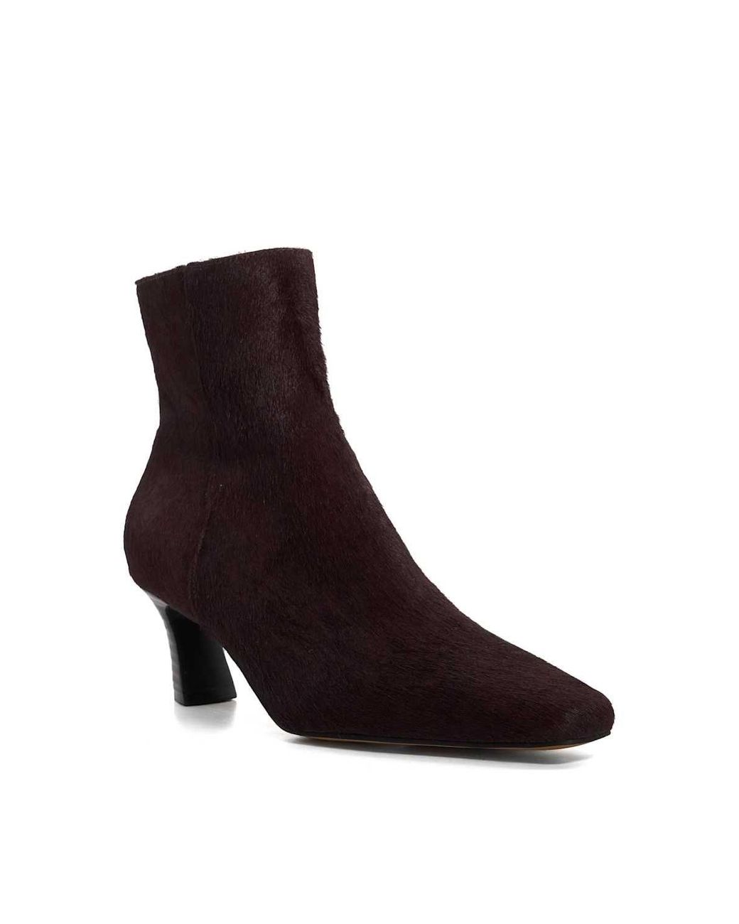 Dune Brown 'Overly' Leather Ankle Boots
