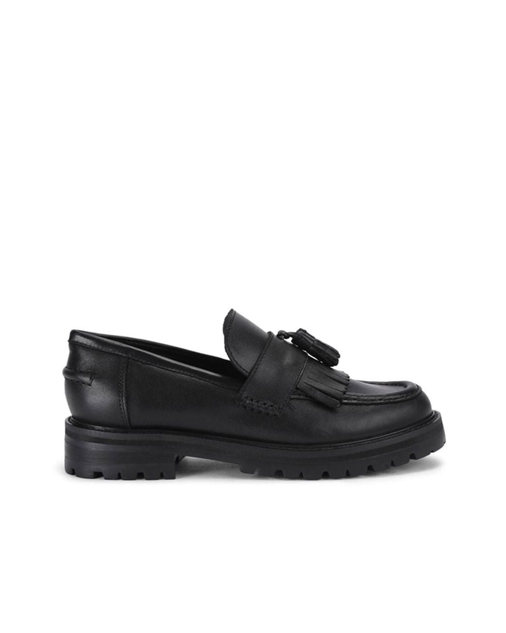 Steve Madden Black 'Minka Leather' Leather Flats