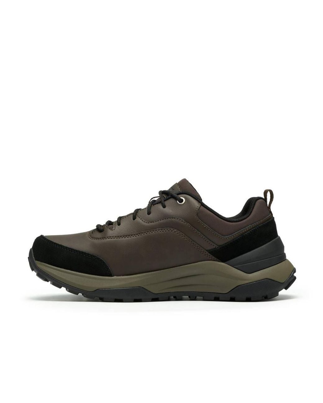 Clarks Brown Stockhill Lo Waterproof Combination Trainers, Lace Up for men