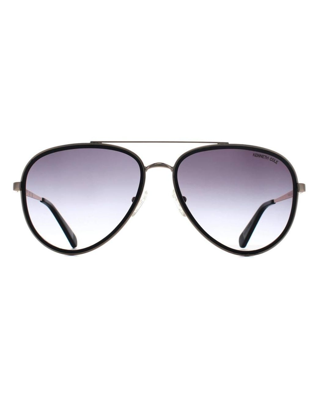 Kenneth Cole Black Aviator Smoke Gradient Kc00023