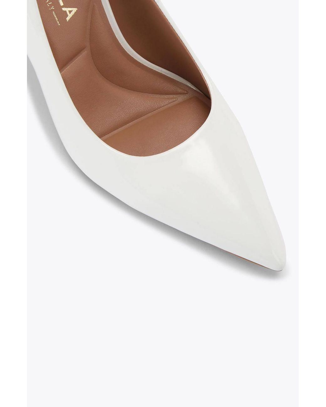 Carvela Kurt Geiger White 'Incanto Court' Patent Heels