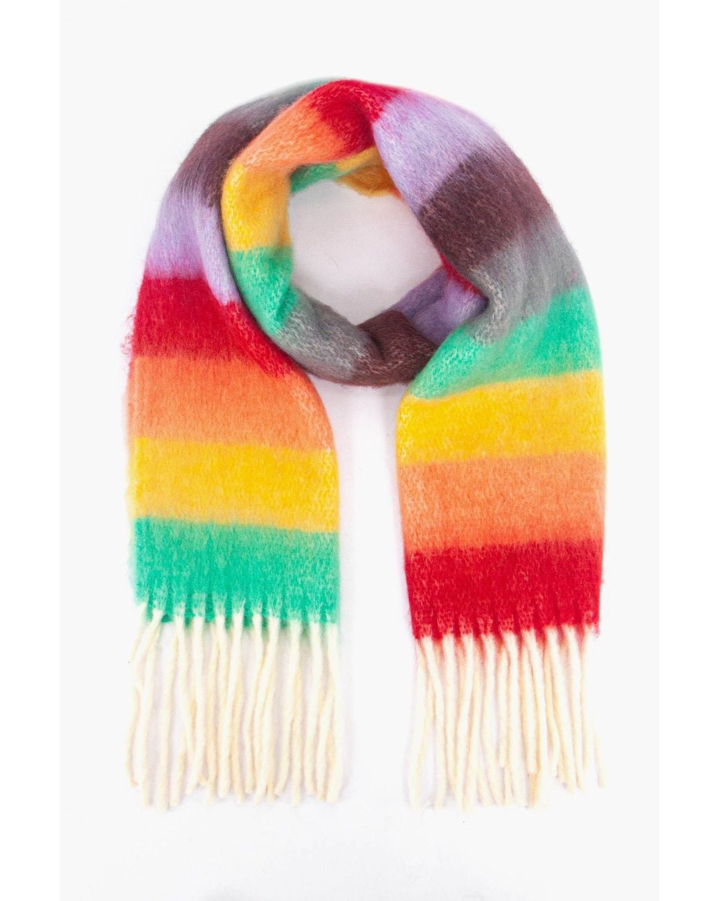 SARTA Multicoloured Stripe Heavyweight Winter Scarf