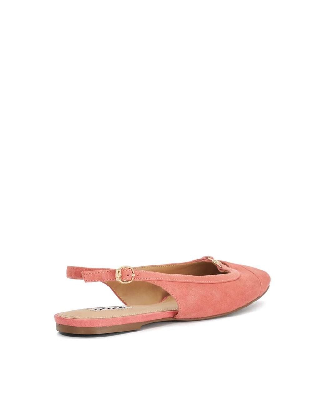 Dune Pink 'Hanna' Suede Ballet Pumps