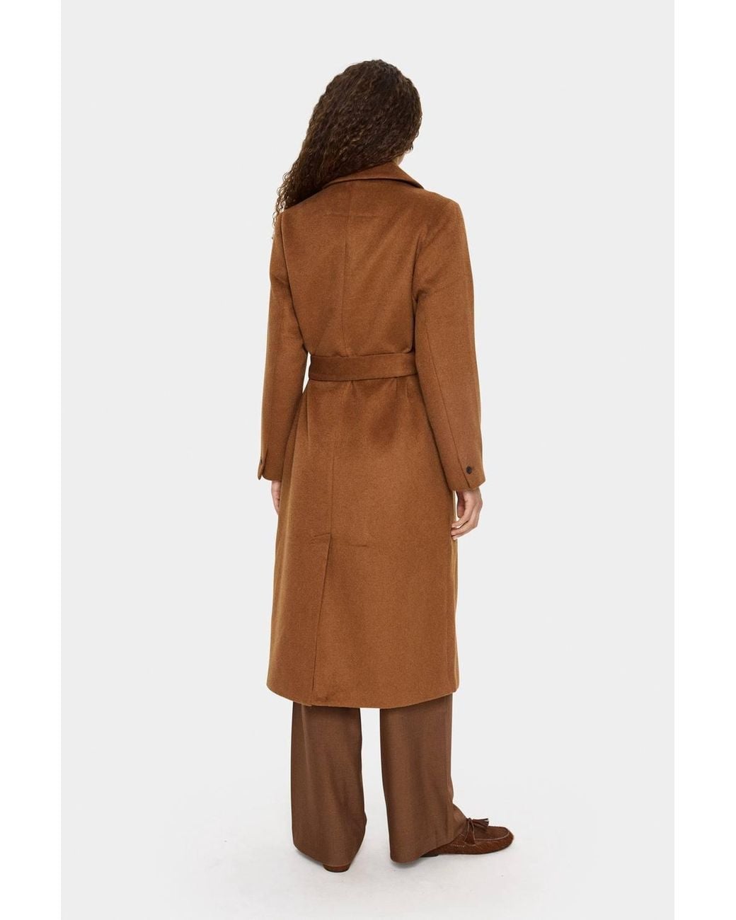 Saint Tropez Brown Lidasz Wool Coat