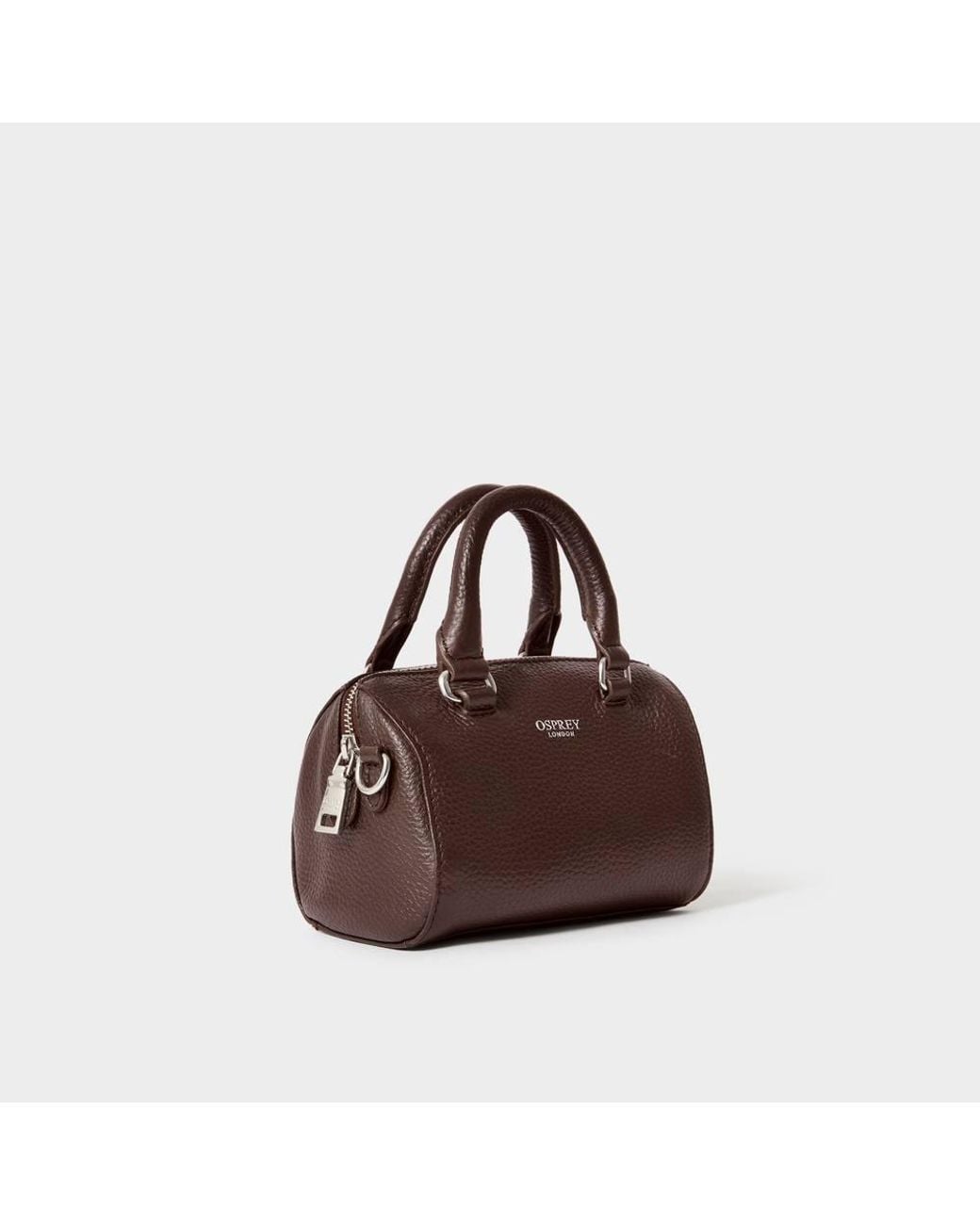 Osprey Brown The Madison Mini Leather Barrel Bag
