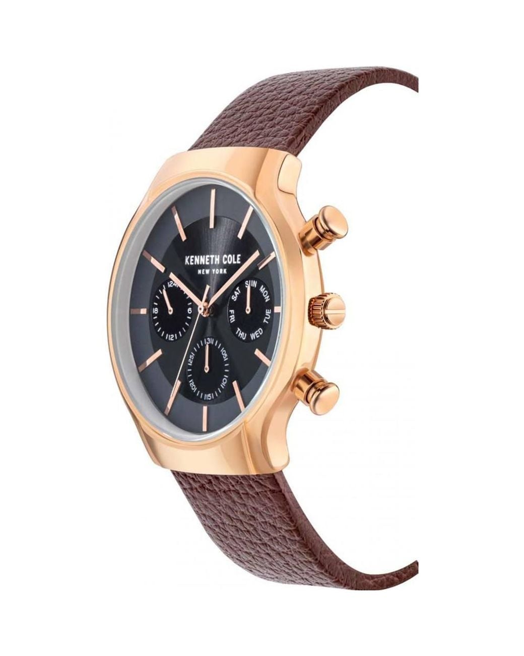 Kenneth Cole Black Kc50928004 Modern 42Mm Quartz Watch for men