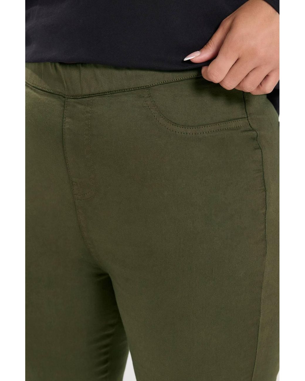 Yours Green Pull On Jenny Jeggings