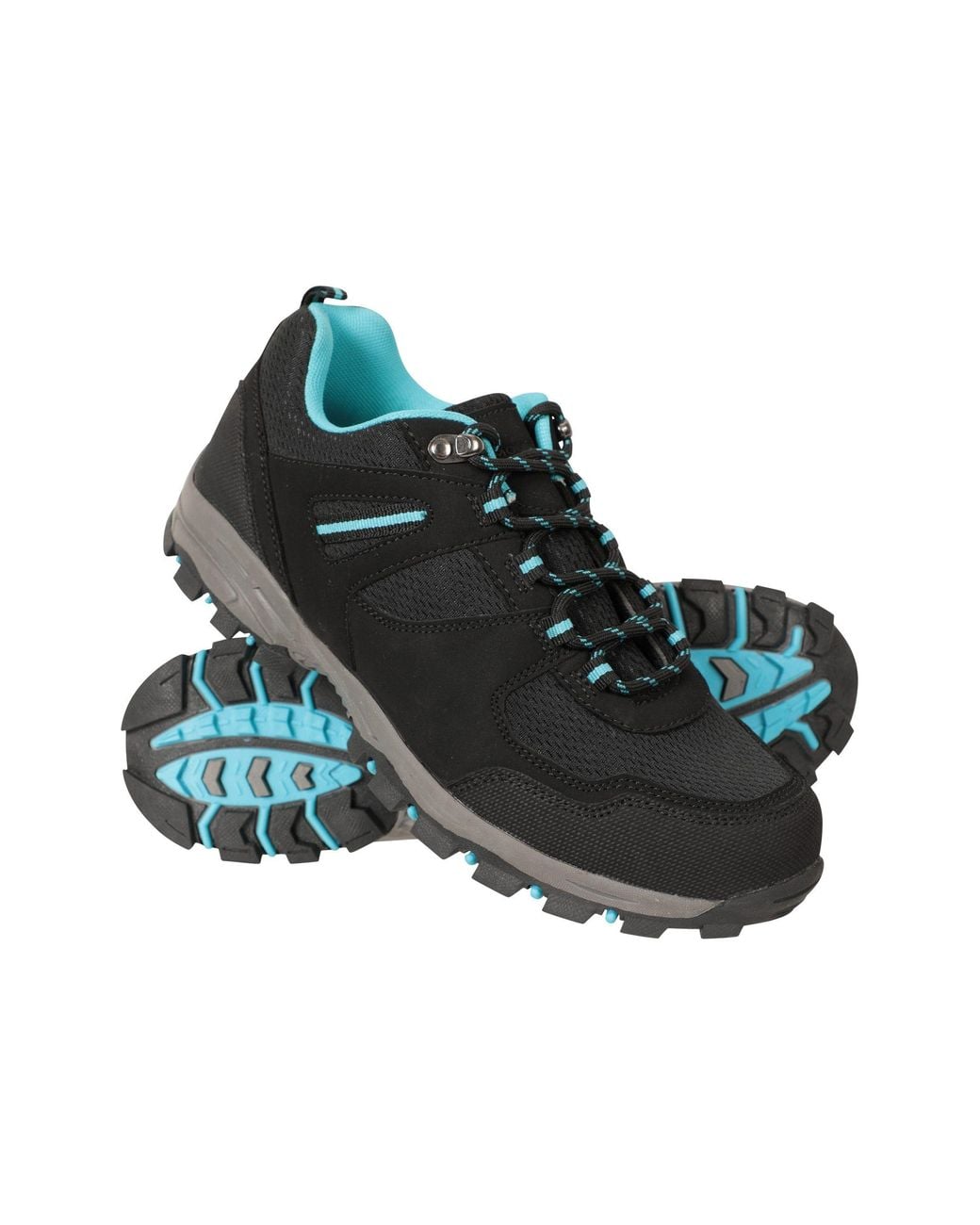 Mountain Warehouse Black Mcleod Walking Shoes Lightweight Warm Trainers