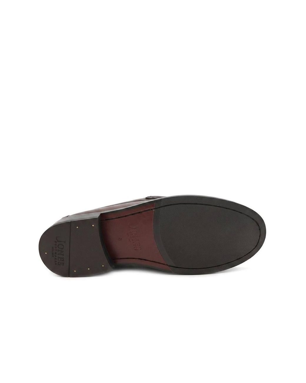 Jones Bootmaker Brown Romsey Leather Penny Loafers for men