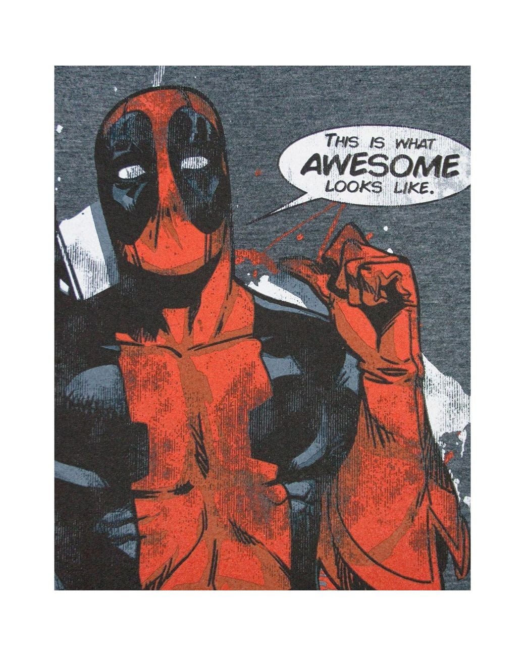 Marvel Gray Short Sleeved T-Shirt for men