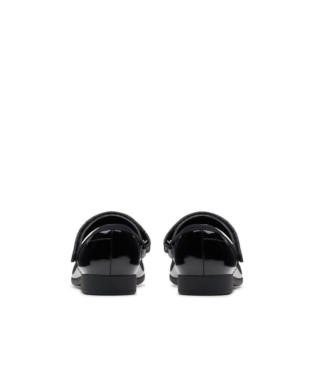 Clarks Black Scala Tap Kid Patent Bar Shoes