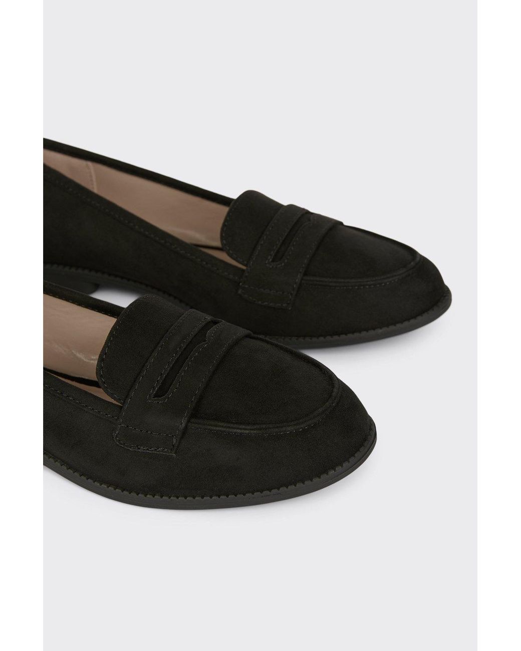 Dorothy Perkins Blue Wide Fit Lara Penny Loafers