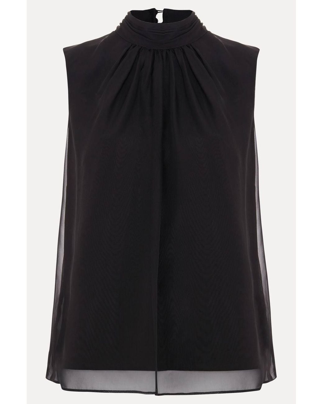 Phase Eight Black Nella High Neck Top