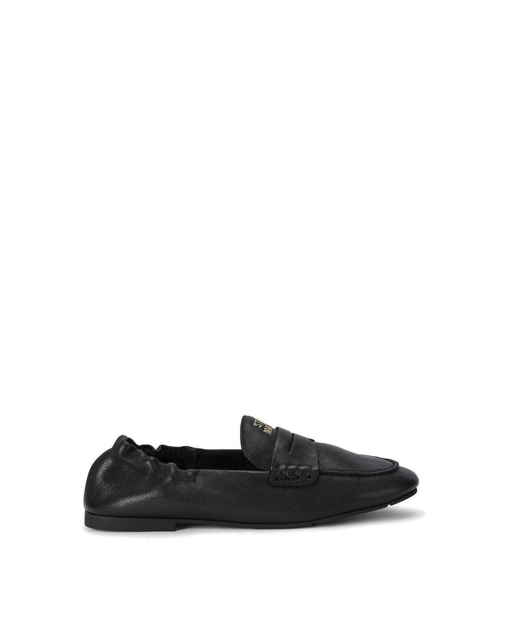 Steve Madden Black 'Newbury Leather' Leather Flats