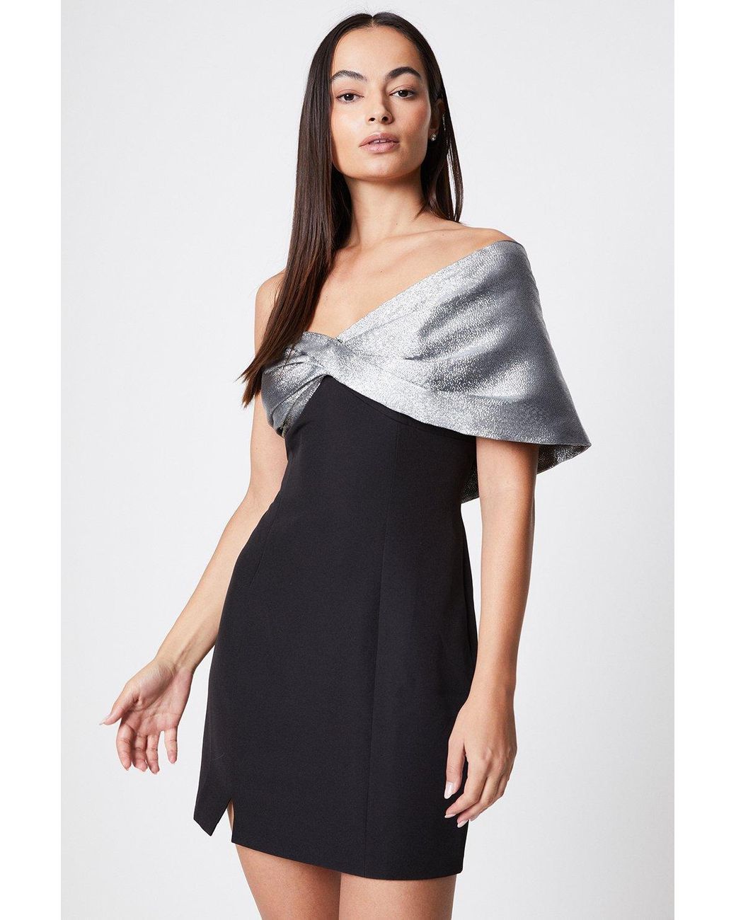 Coast black sales and silver dress