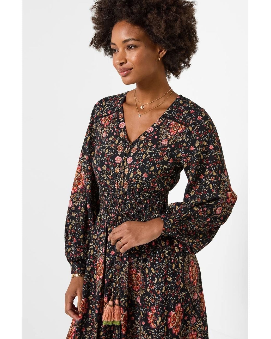 Joe Browns Brown Boho Dreams Long Sleeve Maxi Dress