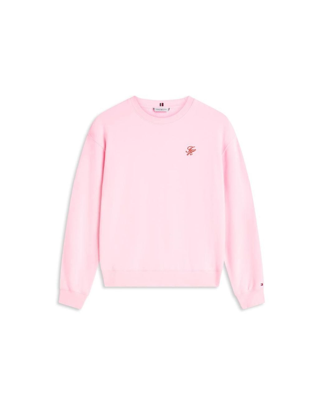 Tommy Hilfiger Pink Th Script Reg Sweatshirt Classic