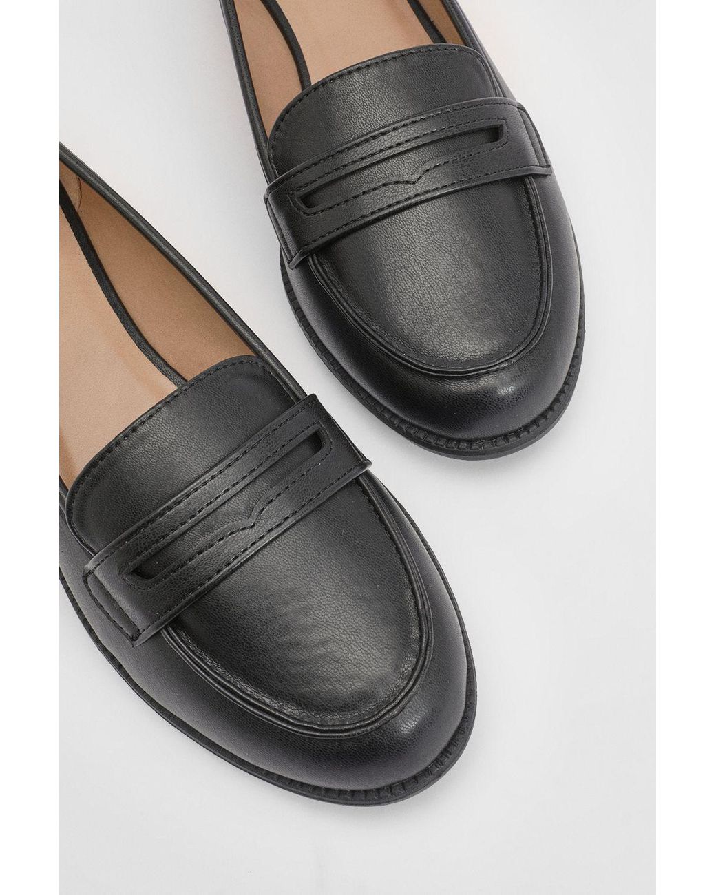 Dorothy Perkins Blue Lara Penny Loafers