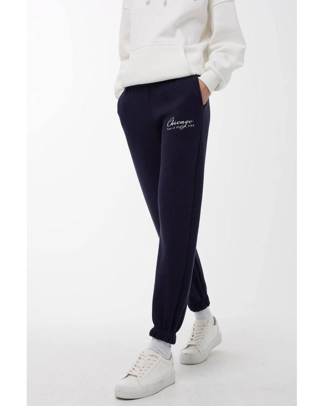 Hiccup Blue Elastic Waist Sweatpants