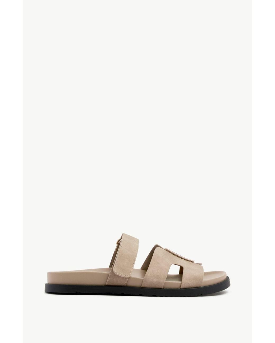 Linzi White Emmy Faux Nubuck Sandals