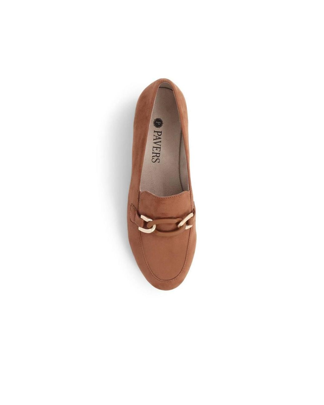 Pavers Brown Smart Slip On Loafers